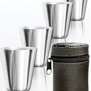 Outdoor Saxx® – 5-Teiliges Edelstahl Trink-Becher Set | Schnaps-Becher, unzerbrechlich | Tolles Geschenk, unzerbrechlich…