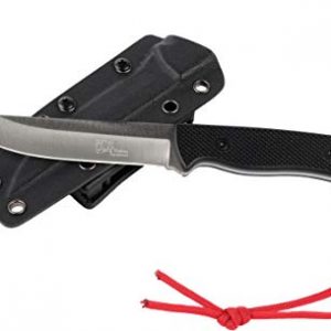 WTB Outdoor und Schnitzmesser Woodpecker mit Kydexscheide für Camping Bushcraft Jagd Angeln Prepper und Wandern